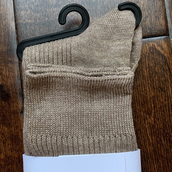 LOFT Light Brown Metallic Boot Socks New With Tag - Picture 4 of 9